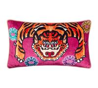 Furn. Year Of The Tiger Velvet Cushion Cover, 30 x 50 cm, Pink