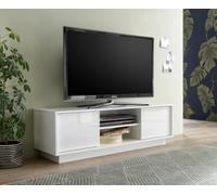 FurniComp LTD Furnicomp Glacia 2 Door 139Cm White Gloss Tv Unit
