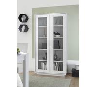 FurniComp LTD Furnicomp Glacia 2 Door 179Cm White Gloss Glass Display Cabinet