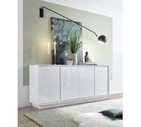 FurniComp LTD Furnicomp Glacia 4 Door 180Cm White Gloss Sideboard