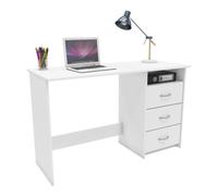 FurniComp LTD Furnicomp London 3 Drawer Matt White Corner Office Desk/study Table