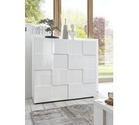 FurniComp LTD Furnicomp Lyon 2 Door White Gloss Tall Sideboard/highboard