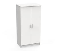 FurniComp LTD Furnicomp Milano White 21 Pair Shoe Storage Cabinet With Doors
