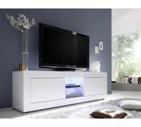 FurniComp LTD Furnicomp Selene Large 2 Door White Gloss Tv Unit