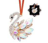 FurniGift Swan Christmas Ornaments 2025- White Swan with Rhinestones Ornaments for Christmas Tree,Beautiful Keepsake Gifts for Women,Girls,Swan Lovers