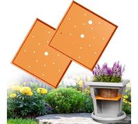 Furniok 2-Pack Square Planter Insert - Planter Inserts for Large Pots with Drainage Holes, Use Less Potting Soil, Planter Accessories for Indoor & Outdoor Use (13 Inch)