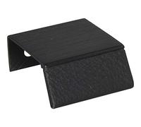 Furnipart 442420040-102/76 Bench Handle Strip, Black, Schwarz matt gebürstet/Schwarz