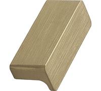 FURNIPART Elan Handle Rail LA32 mm - Furniture Handle for Screw-On - Cabinet Handle Width 50 mm Brushed Aluminium Brass