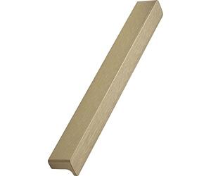 Furnipart Elan LA160 mm Furniture Handle for Screw-On Cupboard Handle Width 200 mm Brushed Aluminium Brass