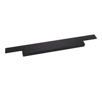 Furnipart Handle Strip Trim Width 195 mm - Handle Profile Strip - Edge Grip Without Protruding Edge Aluminium Black Matt Brushed