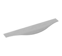Furnipart Malibu-Curve Handle Strip Width 595 mm Curved Handle Profile Strip for Grooving, Aluminium Stainless Steel Effect