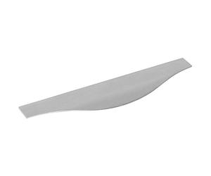 Furnipart Malibu-Curve Handle Strip Width 595 mm Curved Handle Profile Strip for Grooving, Aluminium Stainless Steel Effect