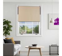 Furnished Blackout Roller Blinds - Cappuccino Trimmable Blind For Windows And Doors (W)145Cm (L)165Cm