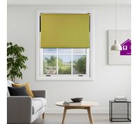 Furnished Blackout Roller Blinds - Green Trimmable Blind For Windows And Doors (W)185Cm (L)165Cm
