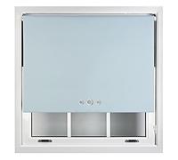 FURNISHED Blackout Roller Blinds Made to Measure With Triple Eyelets & Metal Fittings - Duck Egg Blue Up to 120W x 210H cm
