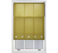 Furnished Daylight Roller Blind with Chrome Square Eyelets - Trimmable Window Shade in Green | Size: 70 cm width x 165 cm drop Furnished Green 70 cm width x 165 cm drop