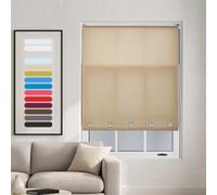 Furnished Daylight Roller Blind With Square Eyelets - Trimmable Cappuccino, 230Cm X 165Cm