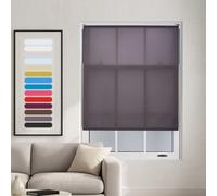 Furnished Daylight Roller Blinds - Dark Grey Trimmable Blind For Windows And Doors (W)95Cm (L)165Cm