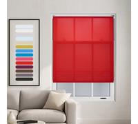 Furnished Daylight Roller Blinds - Red Trimmable Blind For Windows And Doors (W)100Cm (L)165Cm