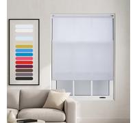 Furnished Daylight Roller Blinds - White Trimmable Blind For Windows And Doors (W)165Cm (L)165Cm