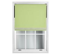 FURNISHED Diamante Edge Blackout Roller Blinds - Black Out Thermal Fabric Insulated Window Blind with Decorative Diamante Glitter Trim, Pink Up to 180W x 165L cm