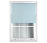 Furnished Duck Egg Blue Blackout Roller Blinds - Trimmable Window Shade for Home & Office | Size: 135 cm width x 165 cm drop Furnished Duck Egg Blue 135 cm width x 165 cm drop