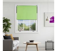 Furnished Made To Measure Blackout Roller Blinds - Lime Green Roller Blind For Windows And Doors (W210Cm (L)210Cm