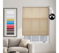 Furnished Made To Measure Day Light Roller Blinds With Metal Fittings - Cappuccino Blind For Home And Office (W)180Cm (L)210Cm