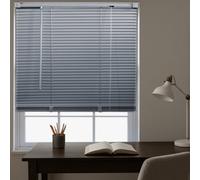 Furnished Made To Measure Grey Pvc Venetian Blind - 25mm Slats Blind For Windows And Doors (W)195Cm (L)150Cm
