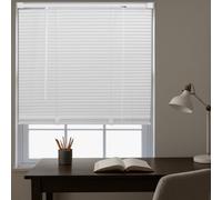 Furnished Made To Measure White Pvc Venetian Blind - 25mm Slats Blind For Windows And Doors (W)165Cm (L)150Cm