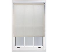 Furnished Men's Natural Beige Linen Roller Blinds - Trimmable Window Shade for Home & Office | Size: 120 cm width x 165 cm drop Furnished Beige 120 cm width x 165 cm drop