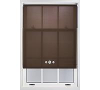 Furnished Mocha Brown Daylight Roller Blind with Triple Chrome Round Eyelets - Trimmable Window Shade in Chocolate | Size: 210 cm width x 165 cm drop Furnished Chocolate 210 cm width x 165 cm drop