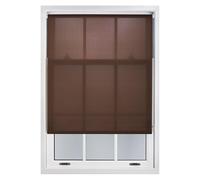 Furnished Mocha Brown Daylight Roller Blinds - Trimmable Window Shade in Chocolate | Size: 155 cm width x 210 cm drop Furnished Chocolate 155 cm width x 210 cm drop