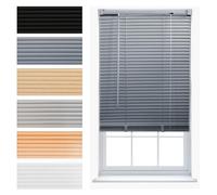 FURNISHED PVC Venetian Window Blinds Made to Measure Home Office Blind New - Grey 60W x 150H cm