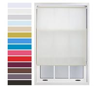 FURNISHED Roller Blinds Window Daylight in with Metal Fittings Made to Measure Up to 240W x 210H cm - Cream