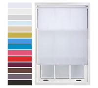 FURNISHED Roller Blinds Window Daylight in with Metal Fittings Made to Measure Up to 240W x 210H cm - White