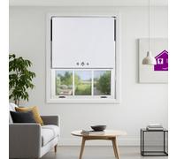 Furnished Triple Diamond Blackout Blind Free Cut Service - White (W)60Cm X (L)165Cm
