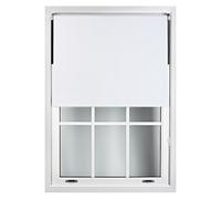 Furnished White Blackout Roller Blinds - Trimmable Window Shade for Home & Office | Size: 230 cm width x 165 cm drop Furnished White 230 cm width x 165 cm drop