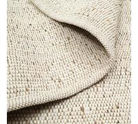 FURNISHFUL FINESSE Braided Jute Runner, 60x180cm Hand-Woven Area Rug, Reversible Jute Cotton Blend Rug, Natural Fiber Hallway Pass Rug, Farmhouse Style Carpet for Kitchen, Bedroom, Entryway