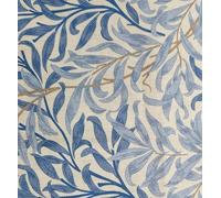 Furnishing Fabric - William Morris Design Willow Bough Azure Blue - Cotton Fabric for Curtains, Blinds, Cushions etc - 140cm Wide