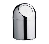 Small Stainless Steel Mini Push Top Bin Bathroom Home Office Table Top Dustbin