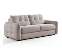 Furnishings For Less Aspen Fabric 3 Seater Manual Pull Out Large Sofa Bed Beige or Grey - Beige
