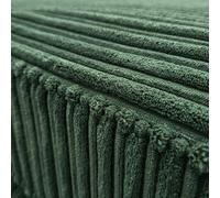 Furnishings For Less Bishop U-Shaped Jumbo Cord Sofa - Scatter Back - Green