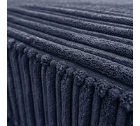 Furnishings For Less Bishop U-Shaped Jumbo Cord Sofa - Scatter Back - Navy Blue