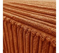 Furnishings For Less Bishop U-Shaped Jumbo Cord Sofa - Scatter Back - Orange