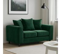 Furnishings For Less Brooklyn Full Foam Plush Velvet 2 seater - Green