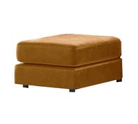 Furnishings For Less Brooklyn Full Foam Plush Velvet Footstool - Gold