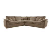 Furnishings For Less Delta Full Jumbo Cord 5 Seater Corner Sofa - Coffee