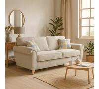 Furnishings For Less Edgar Chesterfield Fabric 3 Seater Sofa