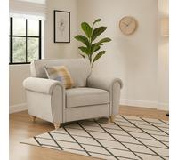 Furnishings For Less Edgar Chesterfield Fabric Snuggler Chair